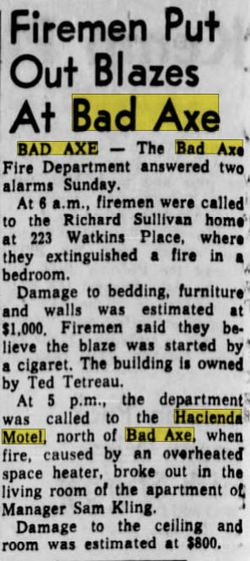 Maple Lane Motel (Hacienda Motel) - Dec 1964 Small Fire (newer photo)